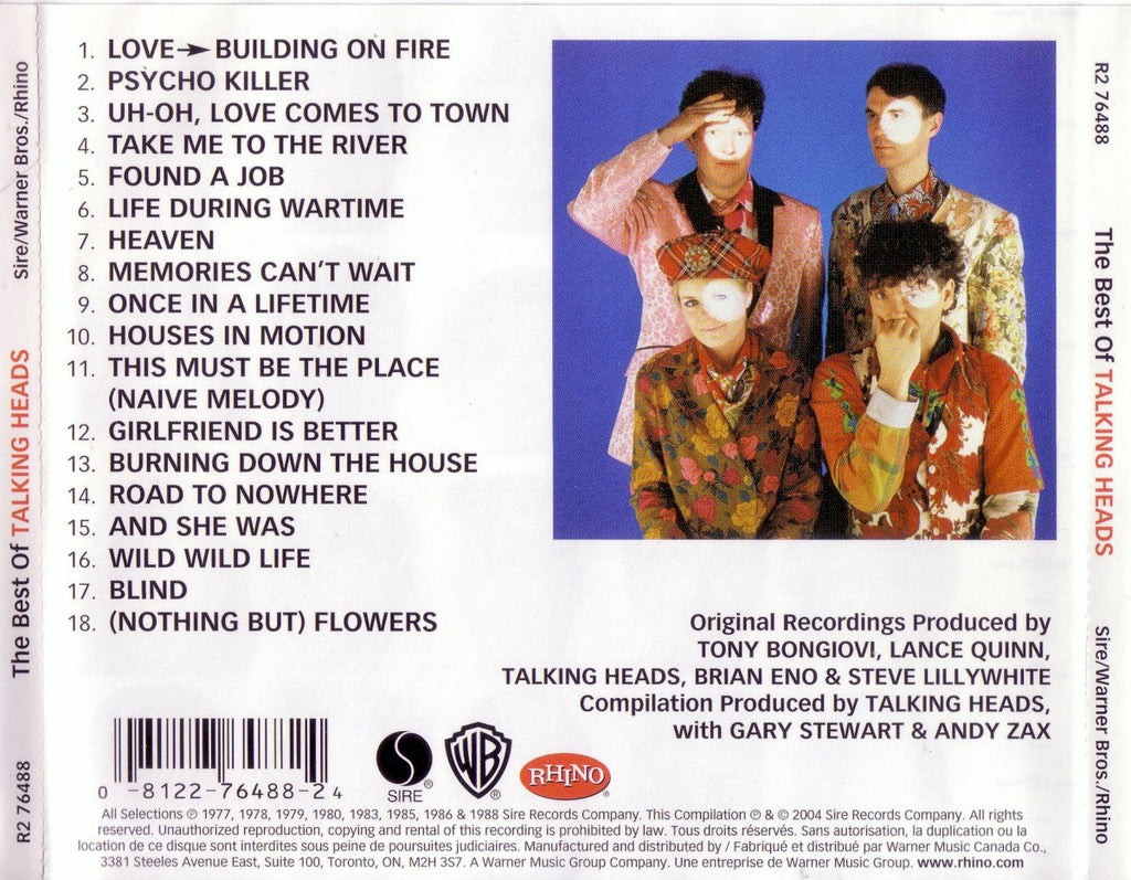 Talking Heads – Best of the Talking Heads (CD)