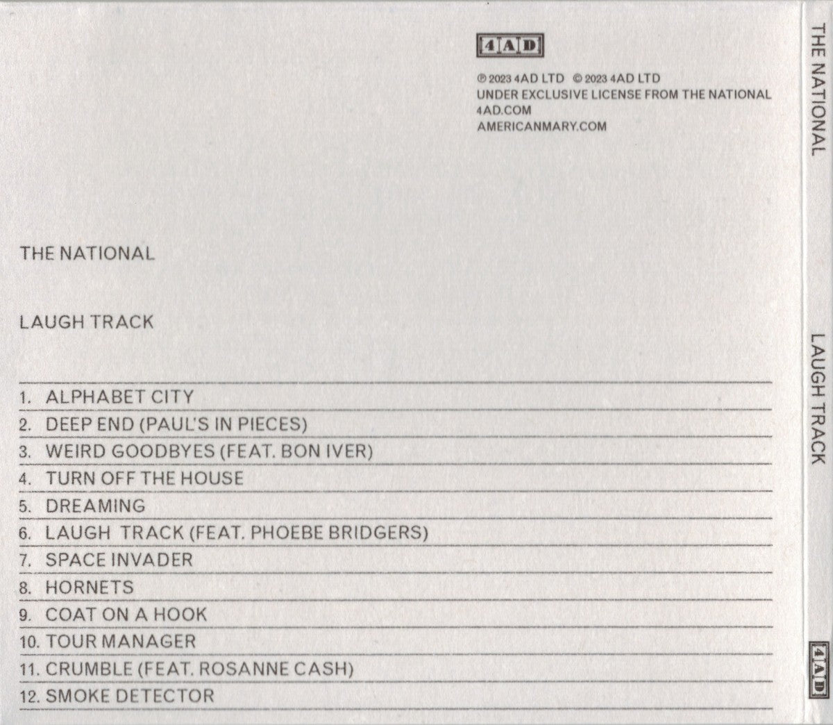 The National – Laugh Track (CD)