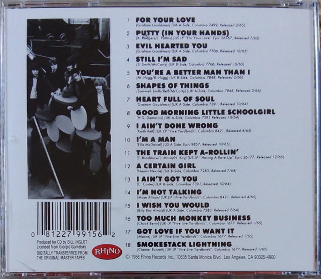 The Yardbirds – Greatest Hits, Vol. 1: 1964-1966 (CD)