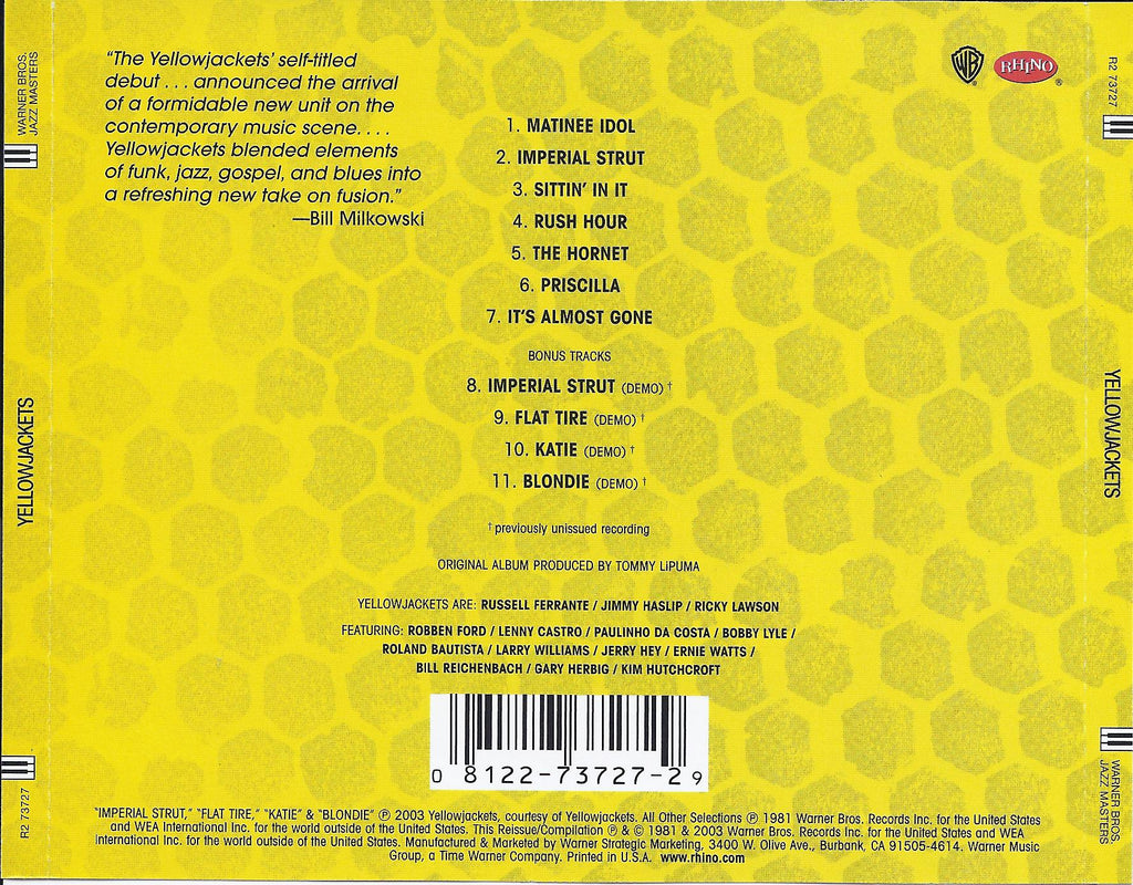 Yellowjackets – Yellowjackets (CD)