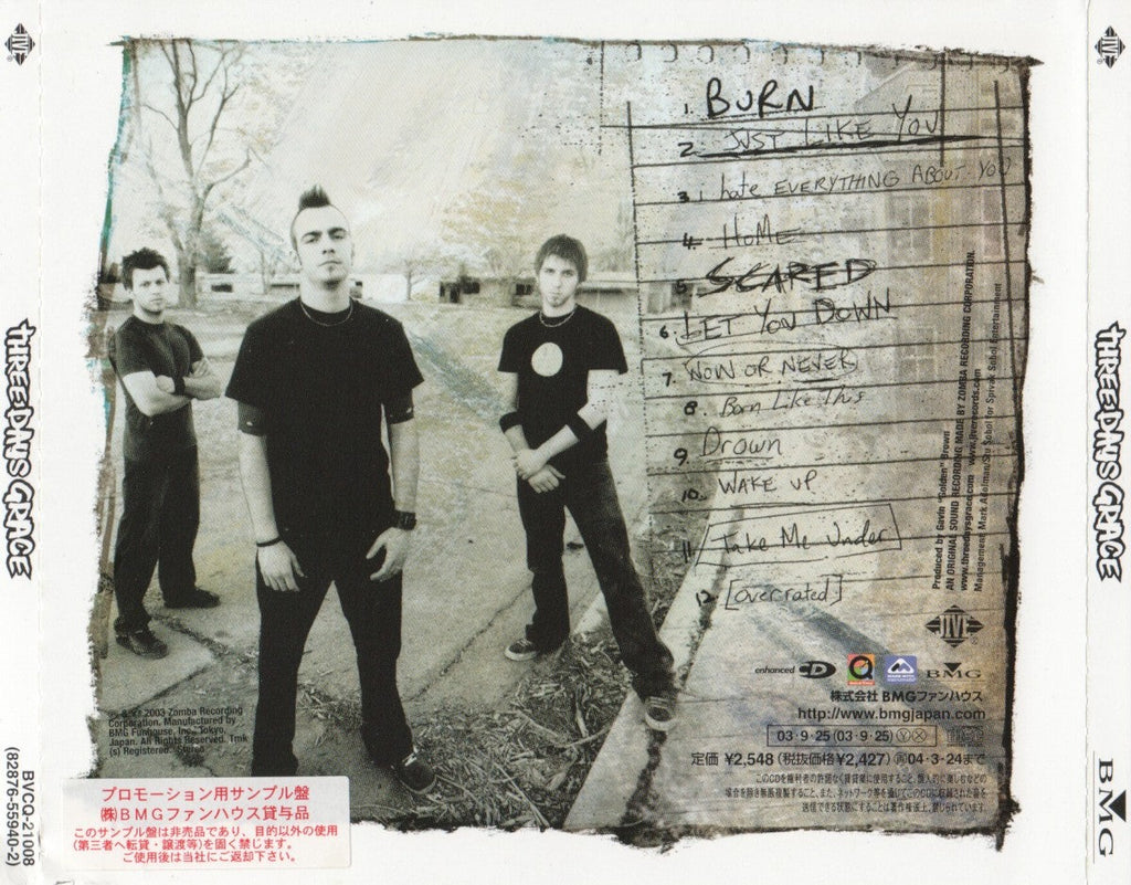 Three Days Grace – Three Days Grace (LP Vinyl)