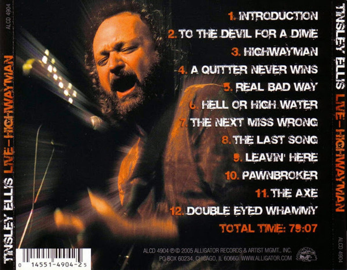 Tinsley Ellis – Live! Highwayman (CD)