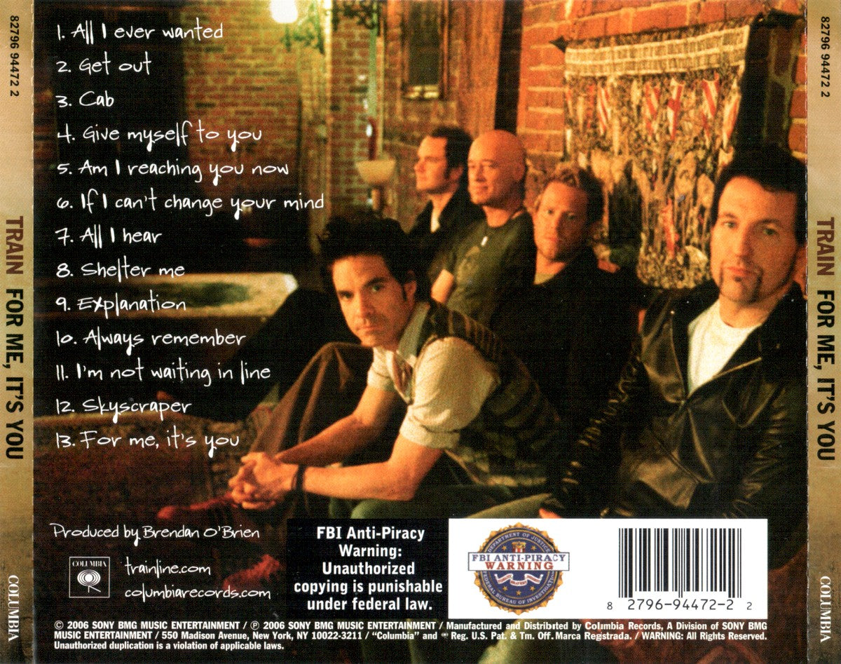 Train – For Me, It's You (CD)