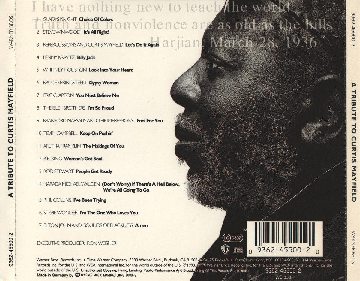 Tribute To Curtis Mayfield – Tribute to Curtis Mayfield / Various (CD)