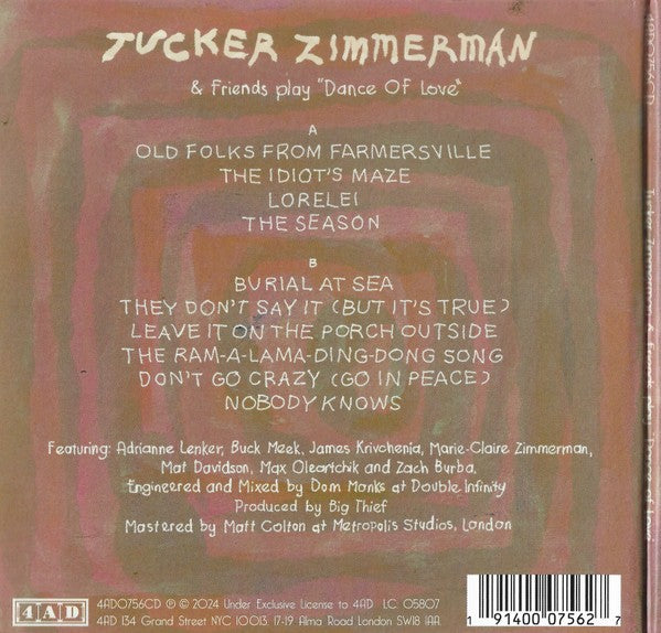 Tucker Zimmerman – Dance Of Love (CD)