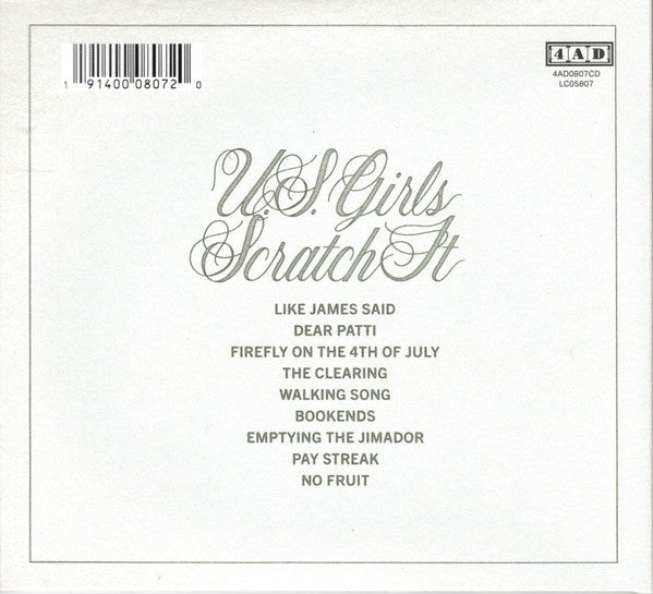 U.S. Girls – Scratch It (CD)