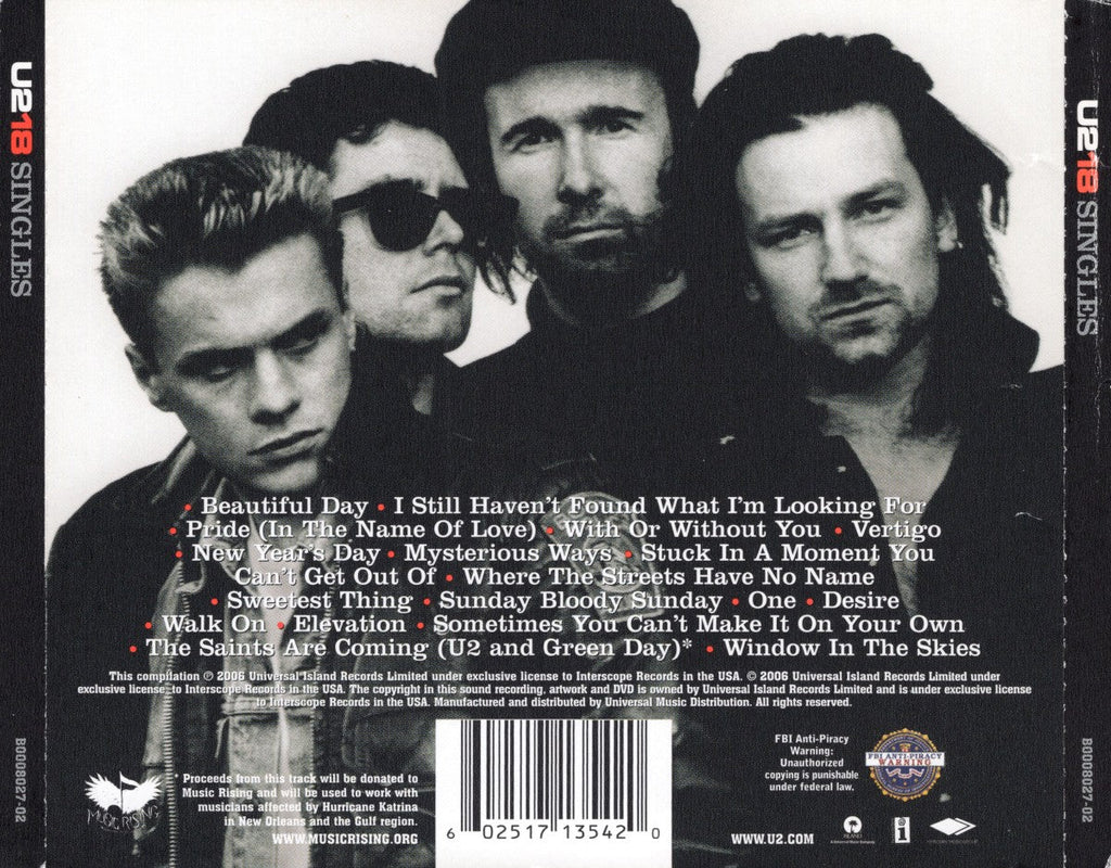 U2 – U218 Singles (CD)