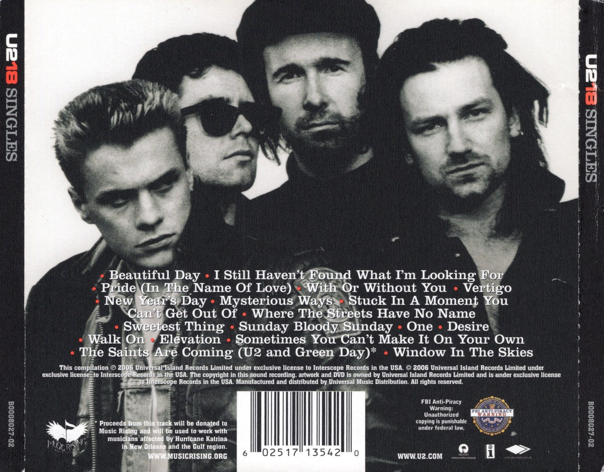 U2 – U218 Singles (CD)