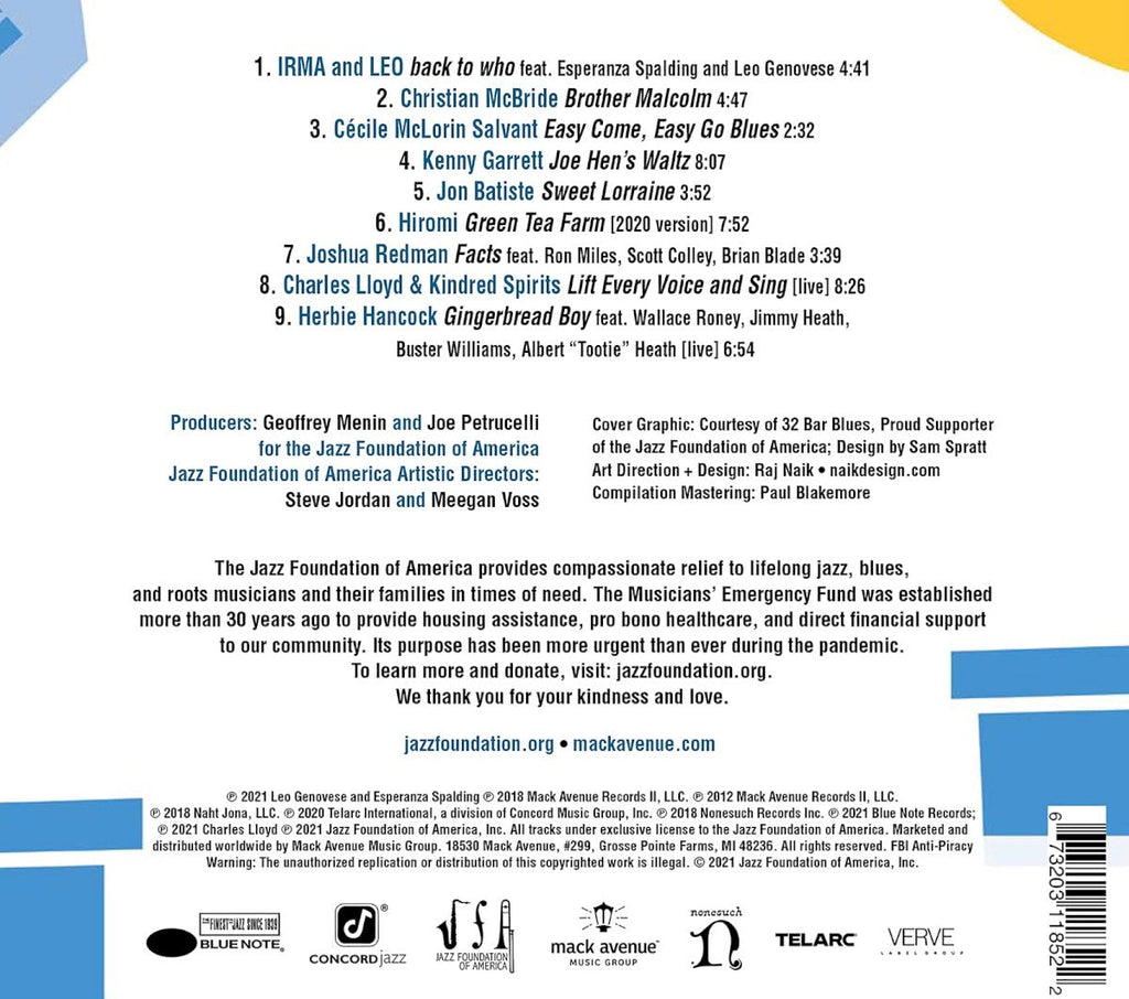 Relief - A Benefit for the Jazz Foundation of America's Musicians' Emergency Fund (CD)