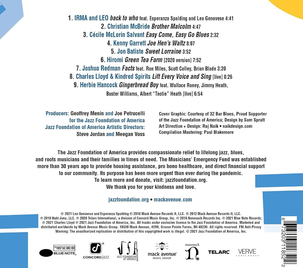 Relief - A Benefit for the Jazz Foundation of America's Musicians' Emergency Fund (CD)