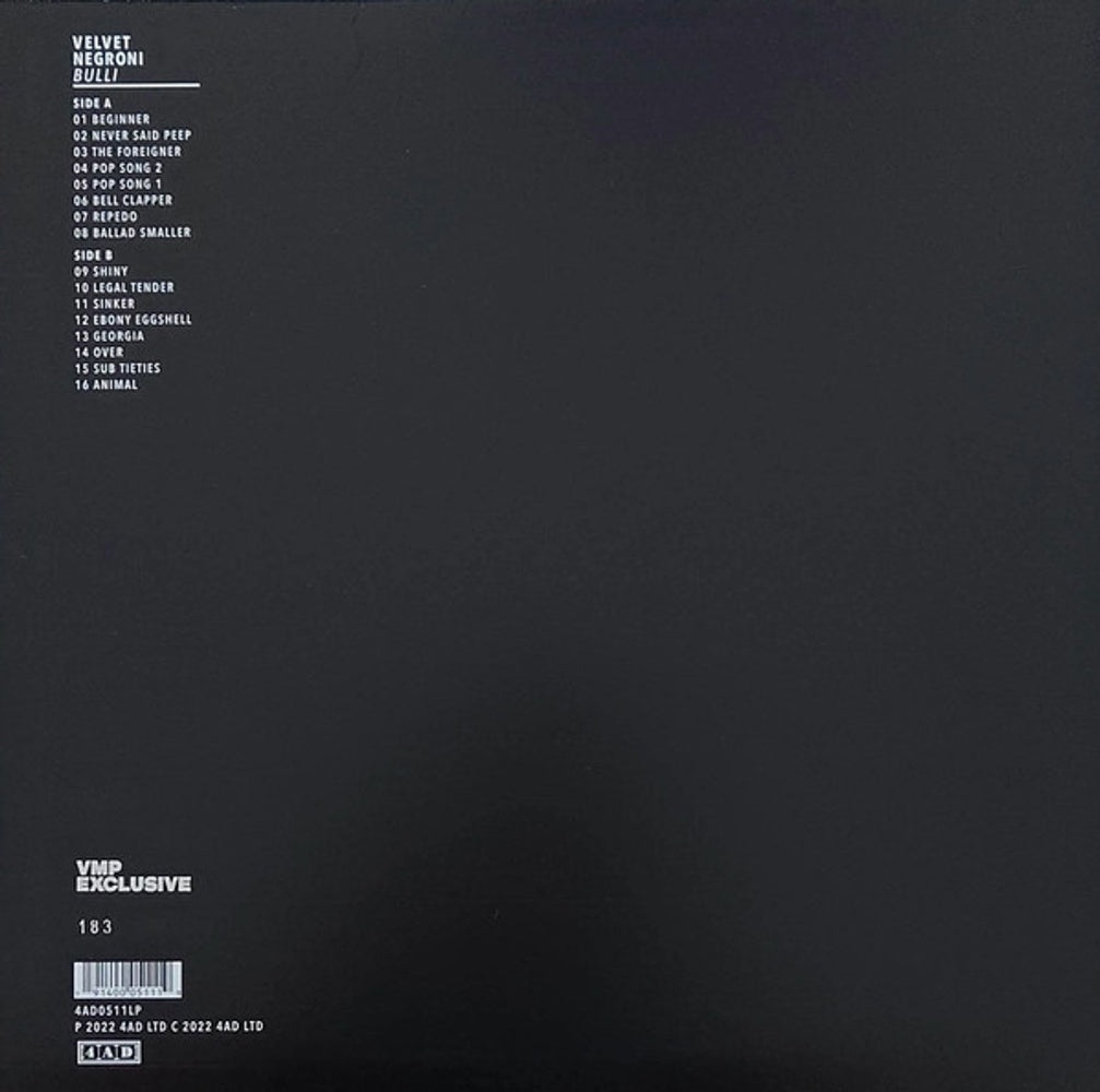 Velvet Negroni – Bulli (LP Vinyl)