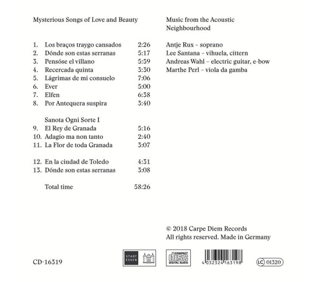 Wahl / Santana / Rux – Donde Son Estas Serranas (CD)