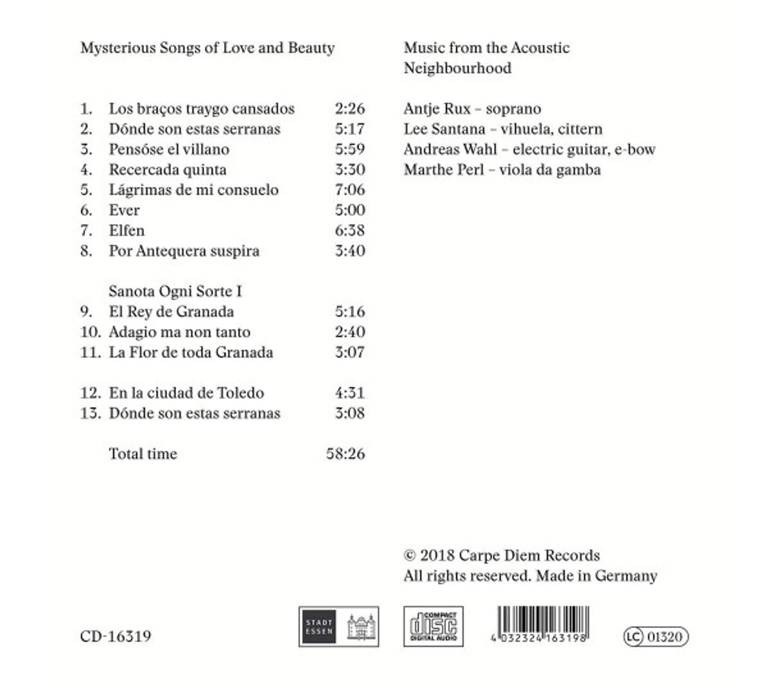 Wahl / Santana / Rux – Donde Son Estas Serranas (CD)