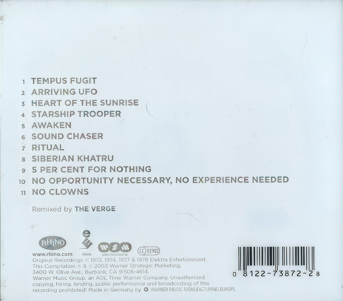 Yes – Remixes (CD)