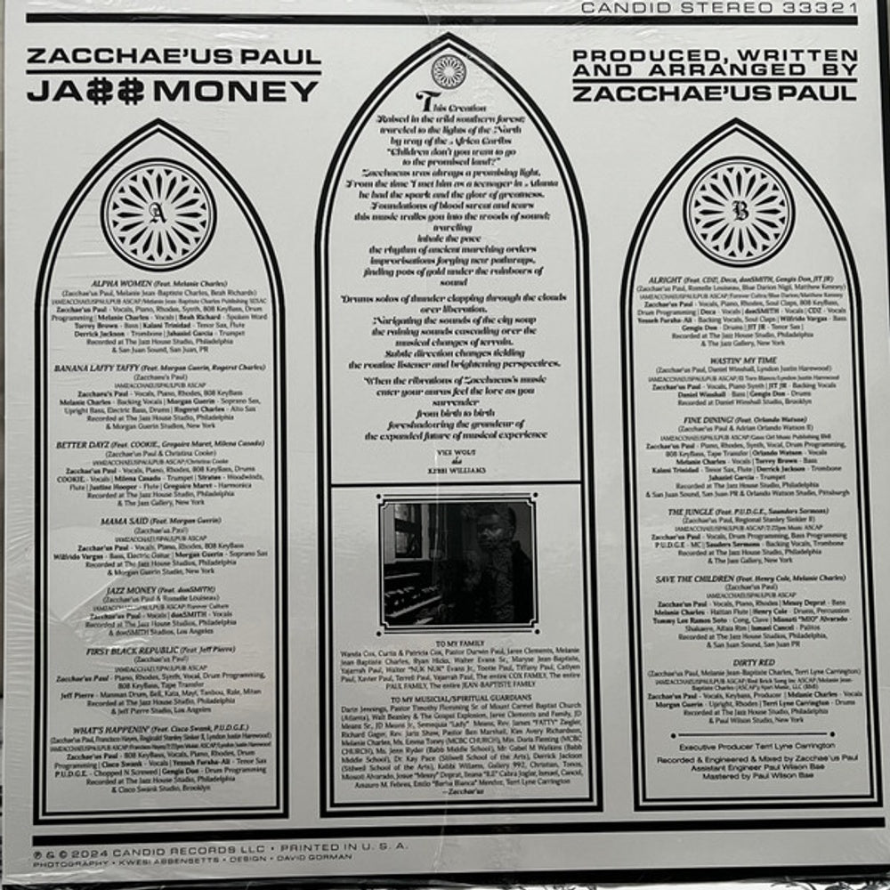 Zacchae'us Paul – Jazz Money (LP Vinyl)