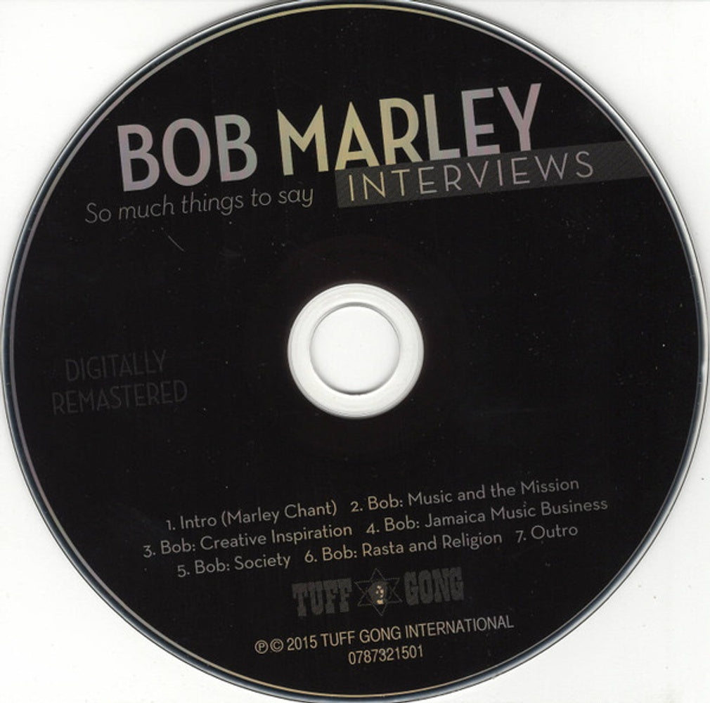Bob Marley – Bob Marley Interviews: So Much Things to Say (CD)