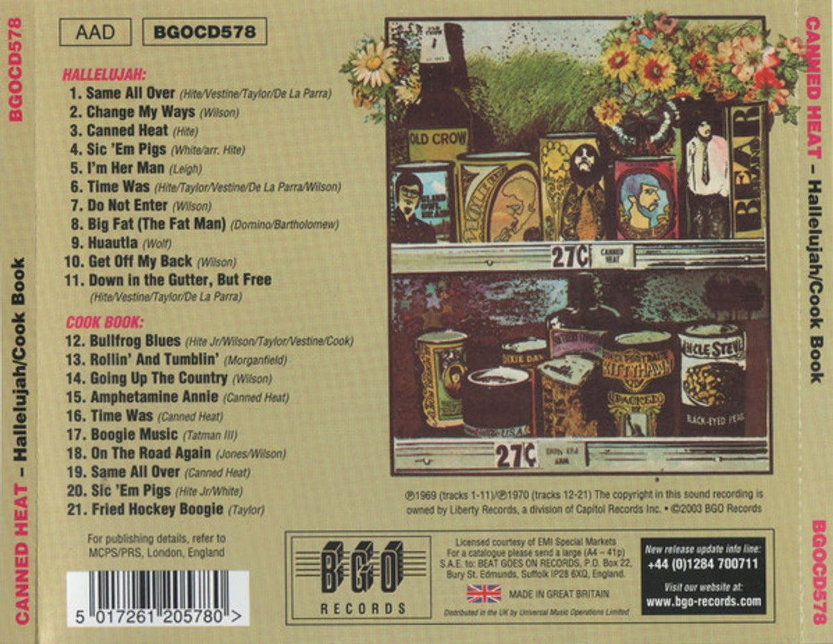 Canned Heat – Hallelujah/Cook Book (CD)