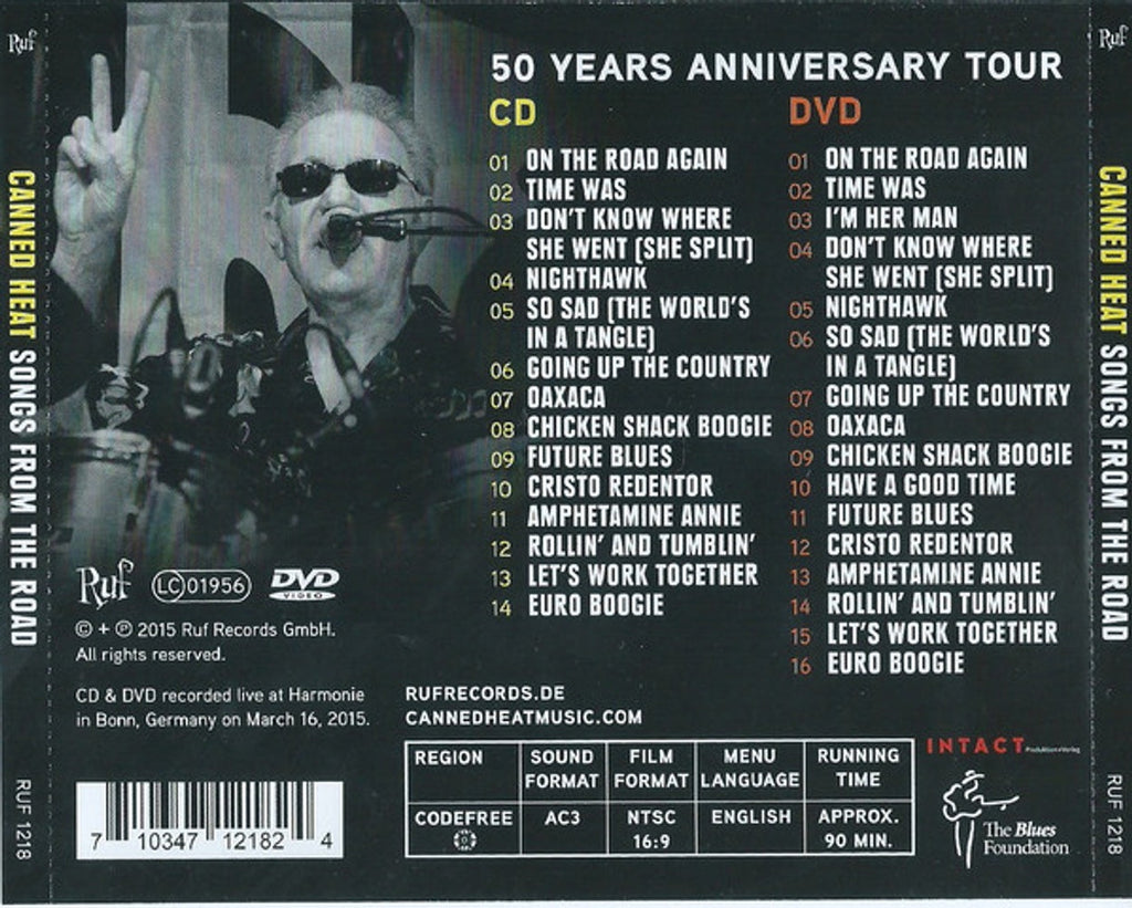 Canned Heat – Songs from the Road (CD & DVD)