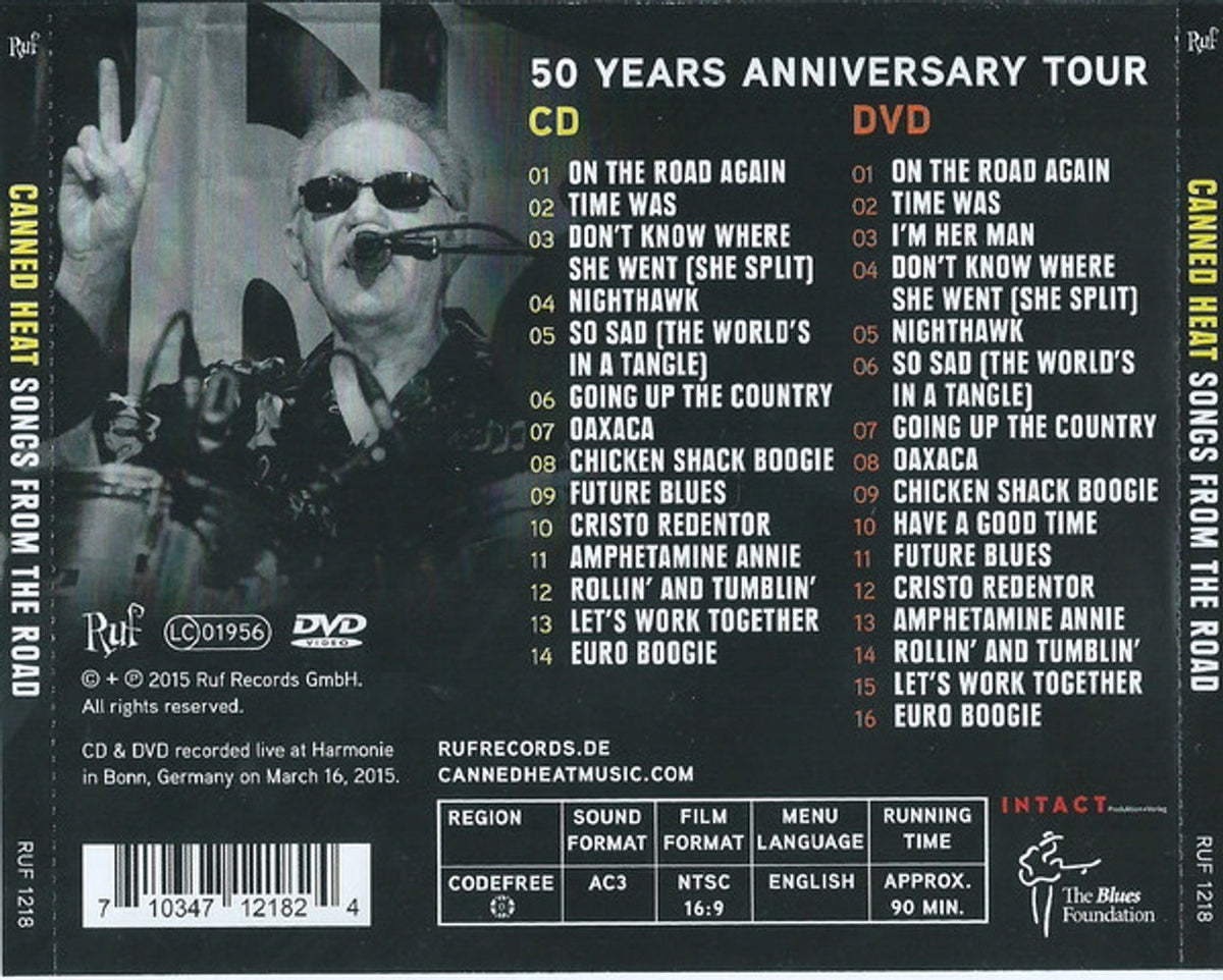 Canned Heat – Songs from the Road (CD & DVD)