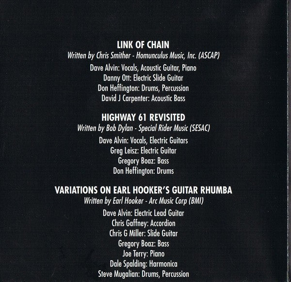 Dave Alvin – From An Old Guitar:  Rare and Unreleased Recordings (CD)