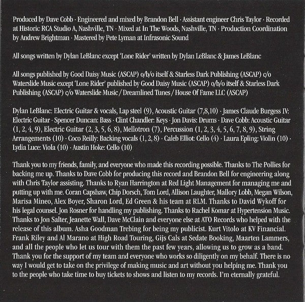 Dylan LeBlanc – Renegade (CD)