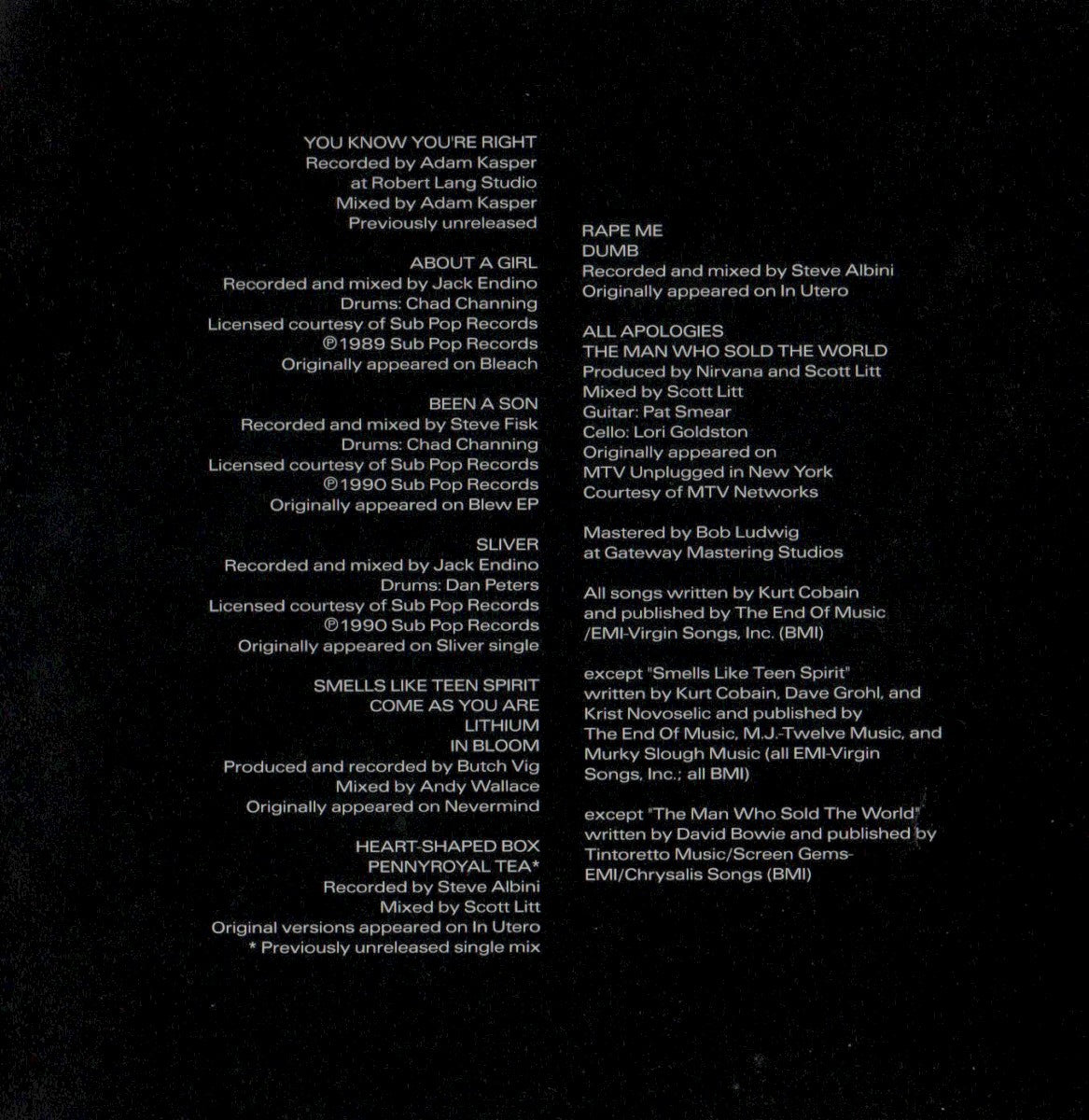 Nirvana – Nirvana (CD)