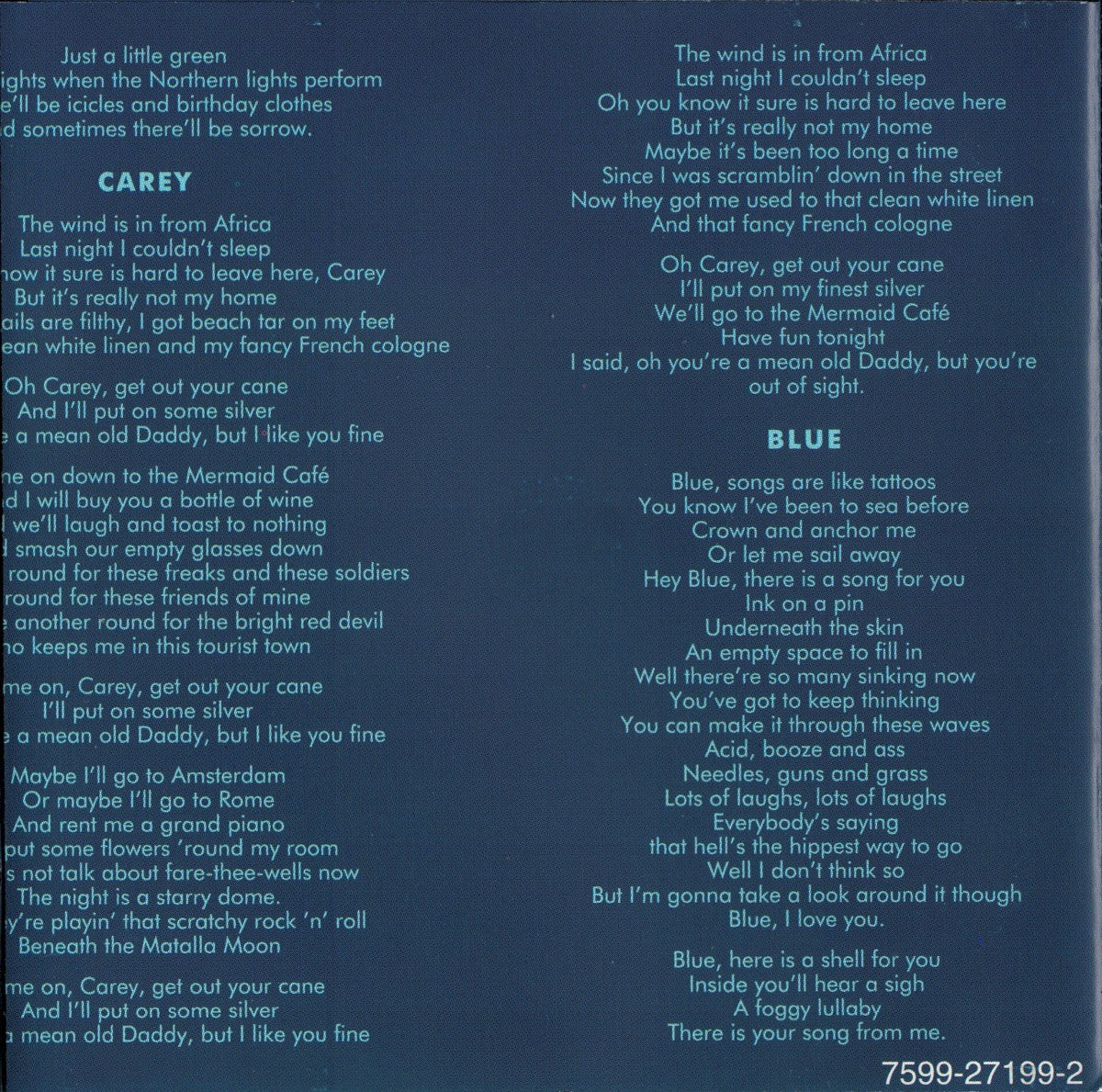Joni Mitchell – Blue (CD)