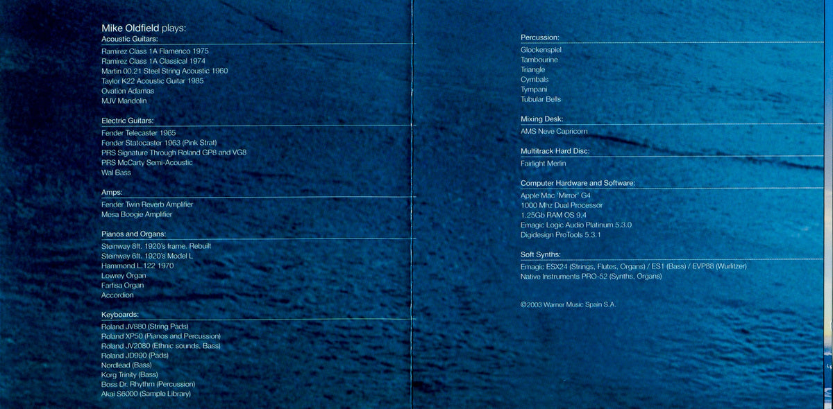 Mike Oldfield – Tubular Bells 2003 (CD)