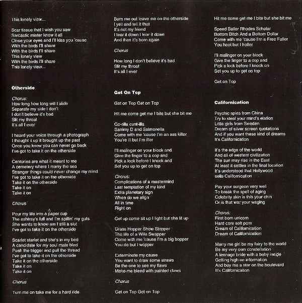 Red Hot Chili Peppers – Californication (CD)