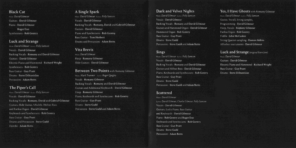 David Gilmour – Luck and Strange (CD)