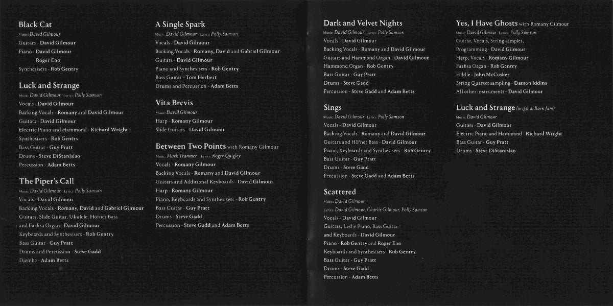 David Gilmour – Luck and Strange (CD)