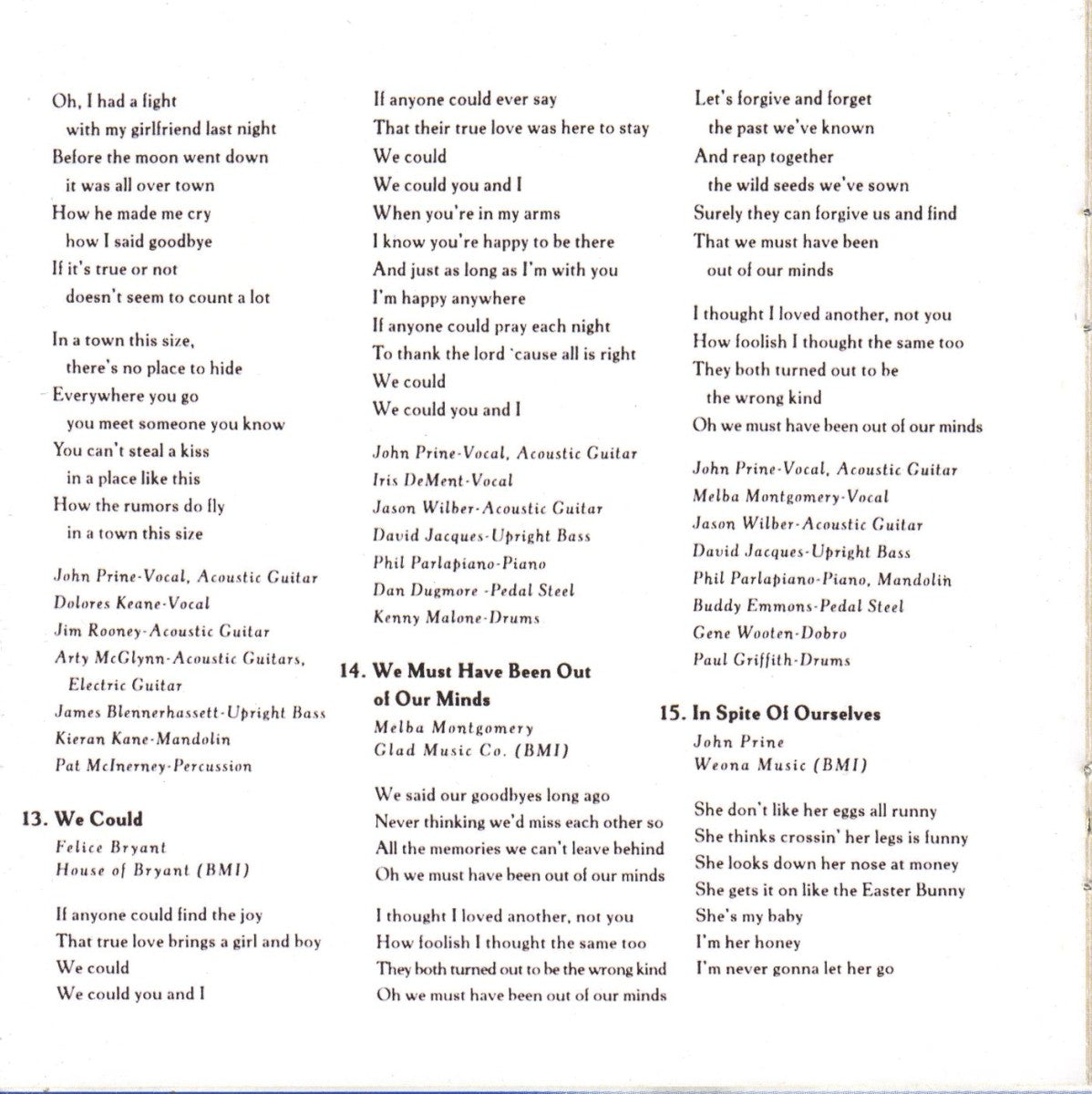John Prine – In Spite of Ourselves (CD)