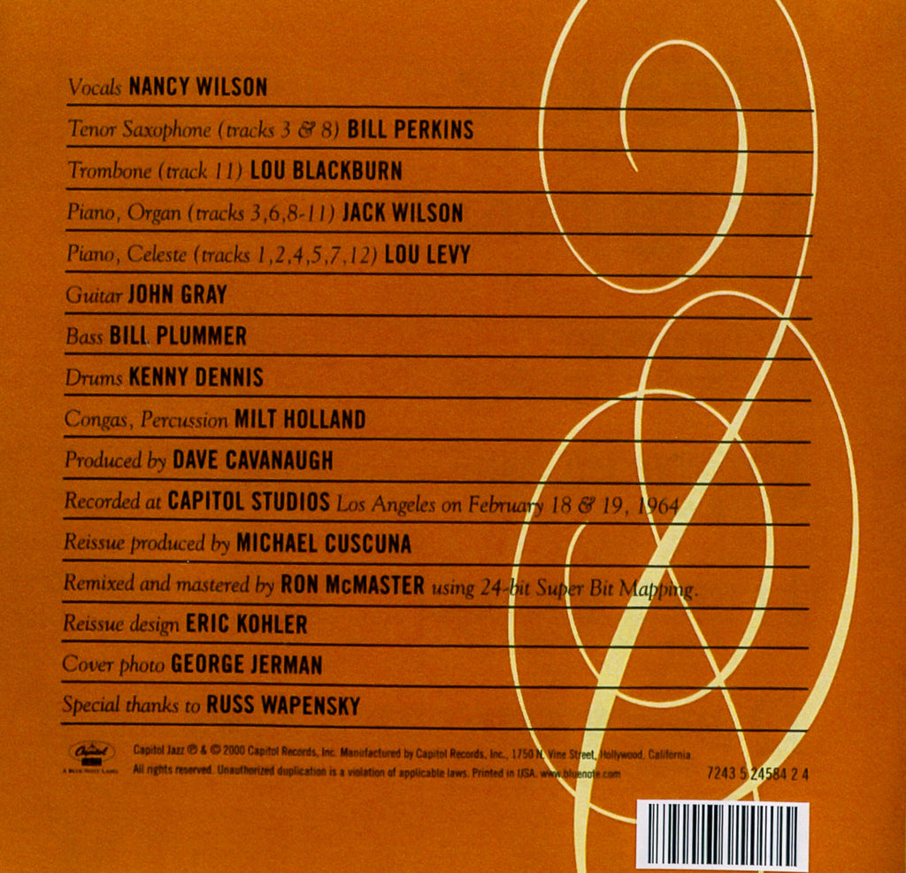 Nancy Wilson – Today, Tomorrow, Forever (CD)
