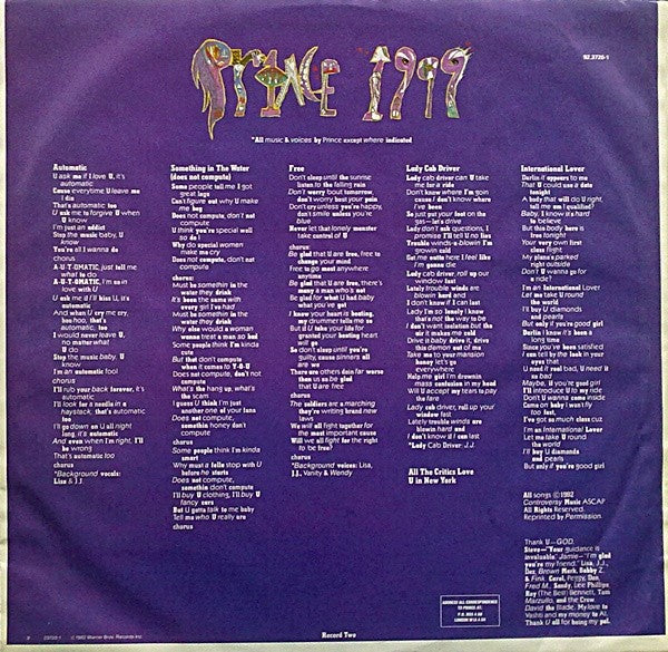 Prince – 1999 (2-LP Vinyl)