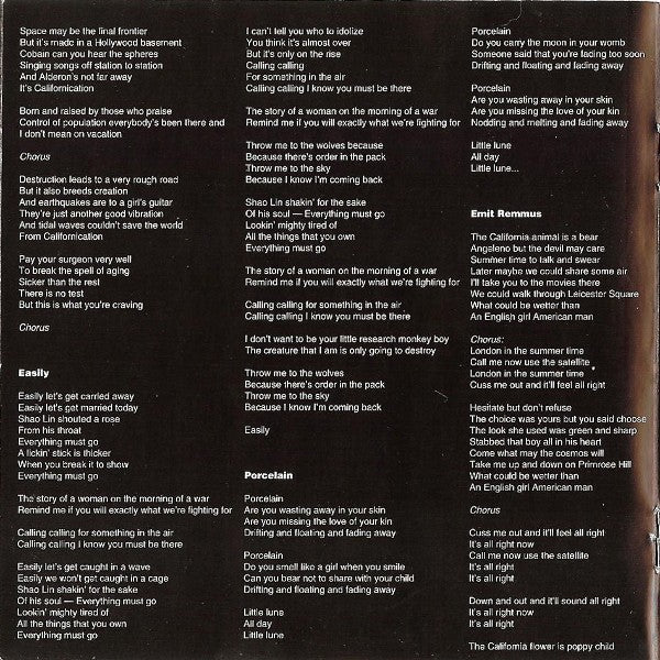 Red Hot Chili Peppers – Californication (CD)