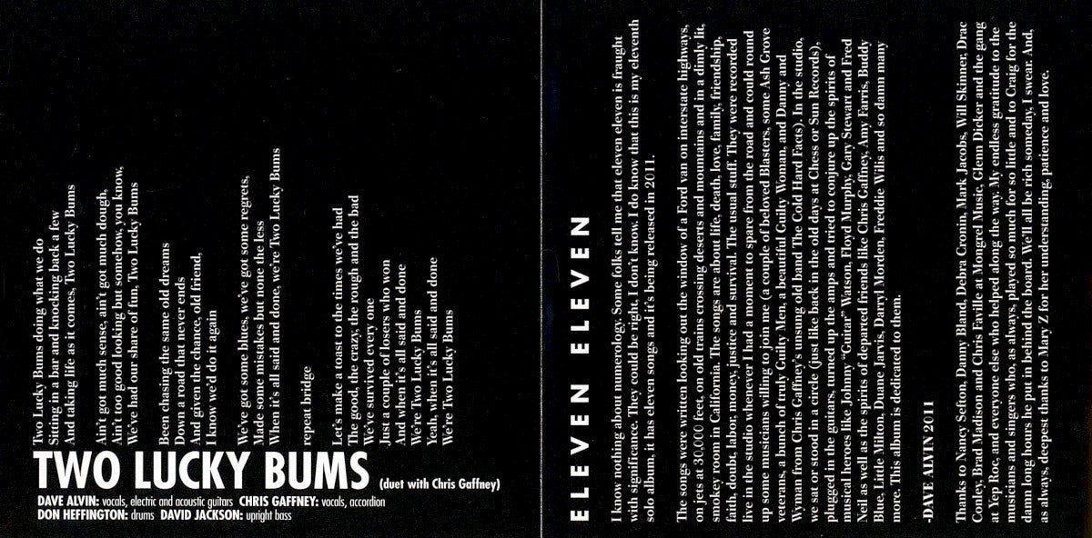 Dave Alvin – Eleven Eleven (CD)