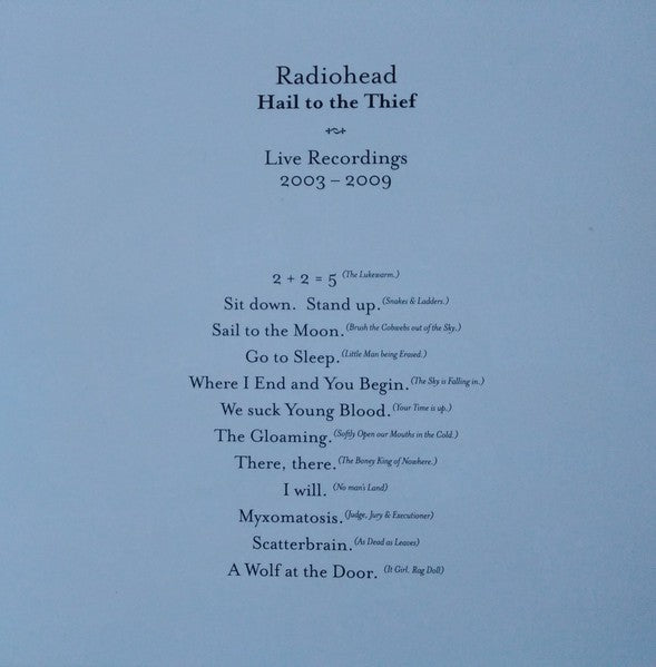Radiohead – Hail to the Thief (CD)
