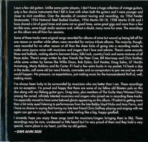 Dave Alvin – From An Old Guitar:  Rare and Unreleased Recordings (CD)