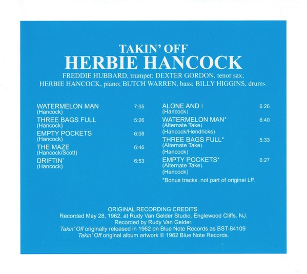 Herbie Hancock – Takin' Off (CD)