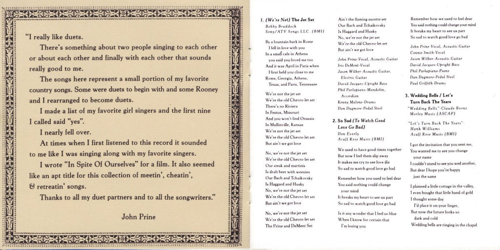 John Prine – In Spite of Ourselves (CD)