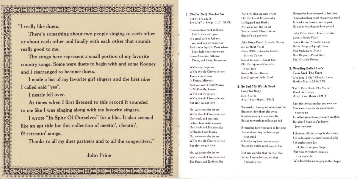 John Prine – In Spite of Ourselves (CD)