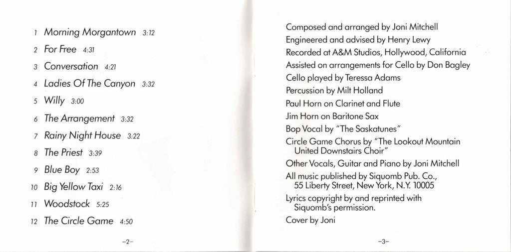Joni Mitchell – Ladies of the Canyon (CD)