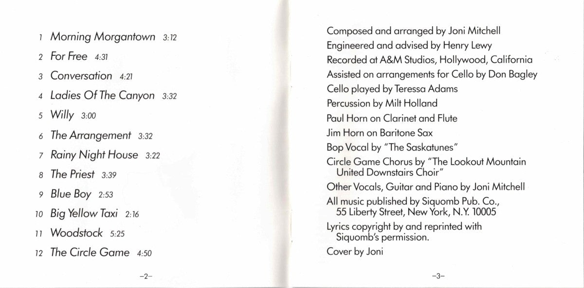Joni Mitchell – Ladies of the Canyon (CD)