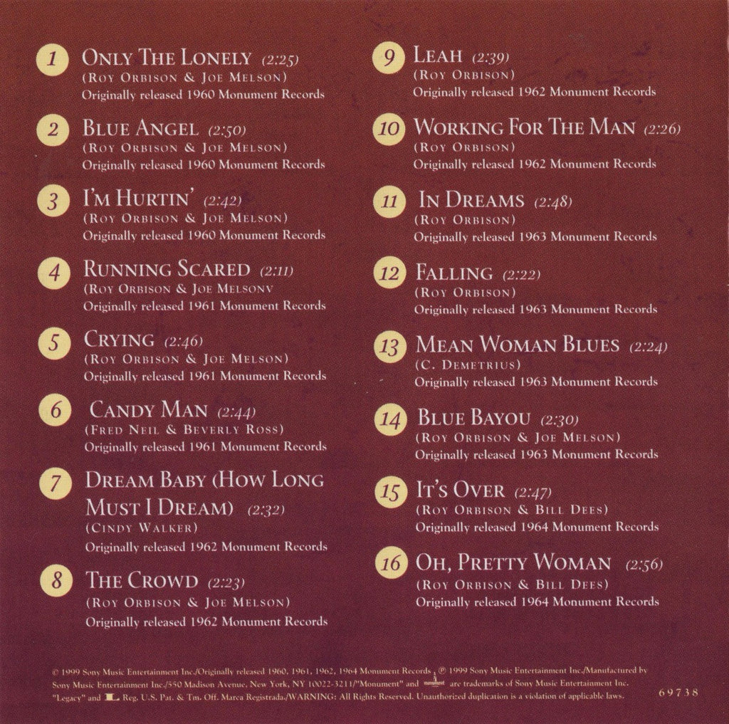 Roy Orbison – 16 Biggest Hits (CD)
