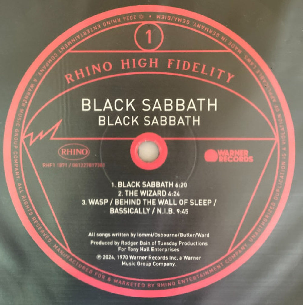 Black Sabbath – Black Sabbath (LP Vinyl)