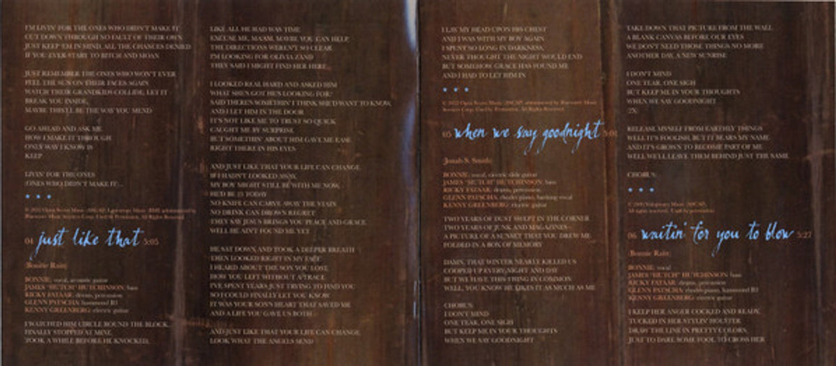Bonnie Raitt – Just Like That... (CD)
