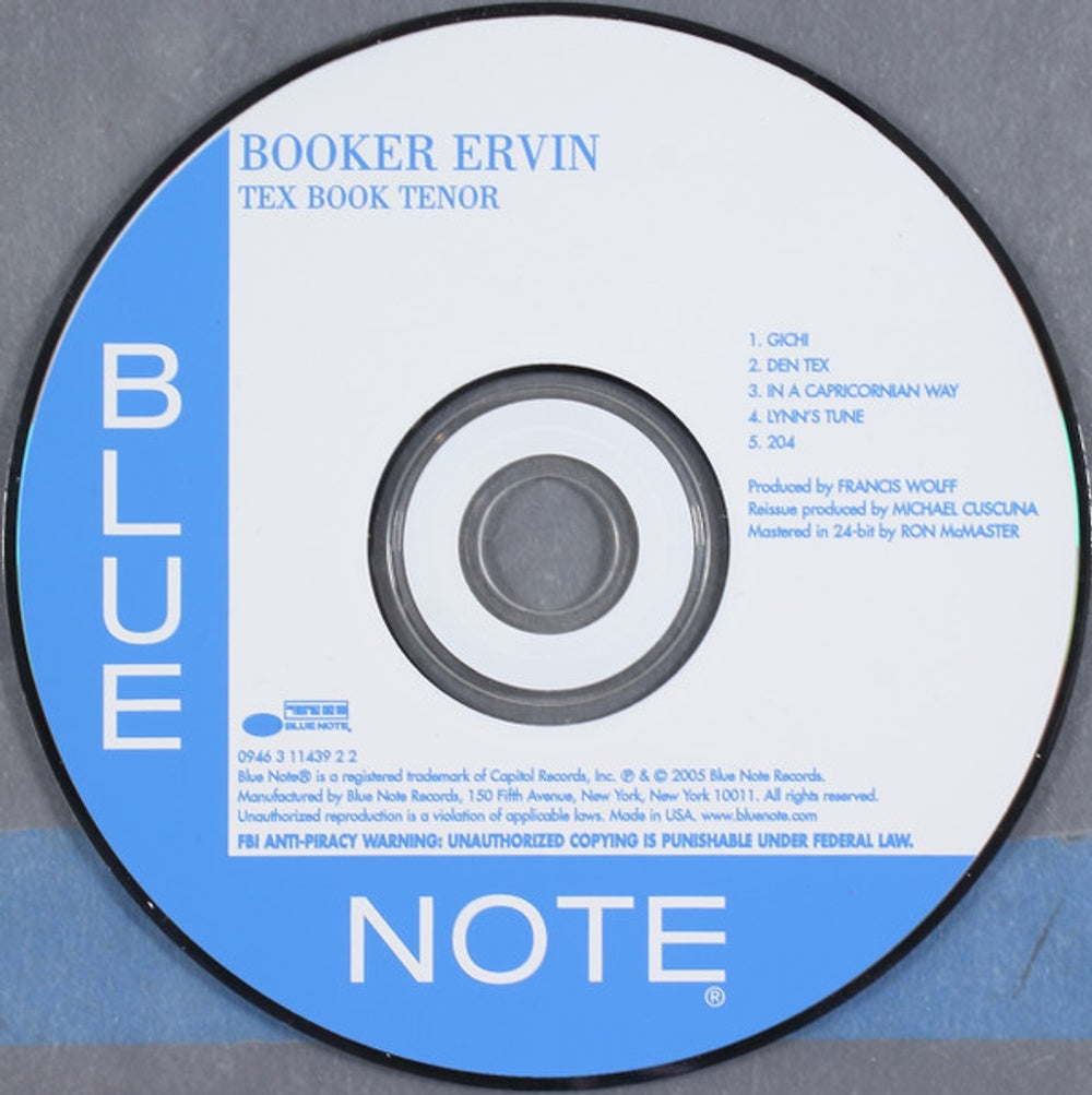 Booker Ervin – Tex Book Tenor (CD)