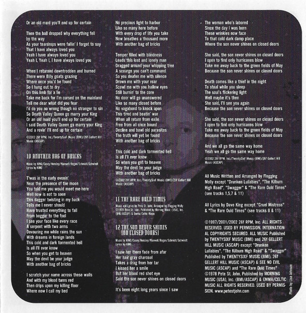 Flogging Molly – Drunken Lullabies (CD)