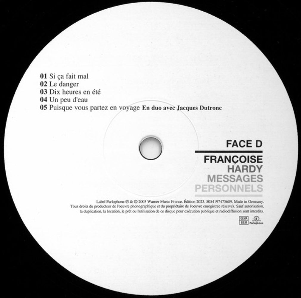Francoise Hardy – Messages Personnels (2-LP Vinyl)