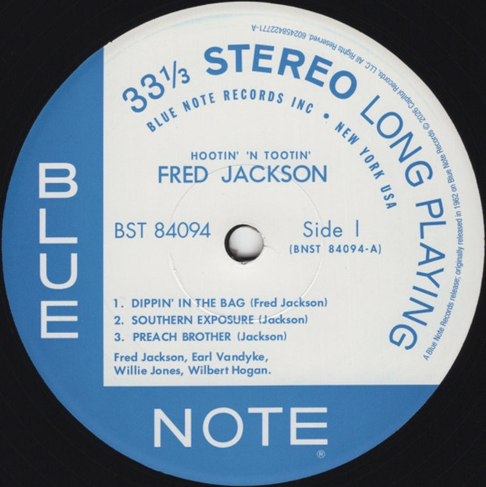 Fred Jackson – Hootin' N' Tootin' (LP Vinyl)